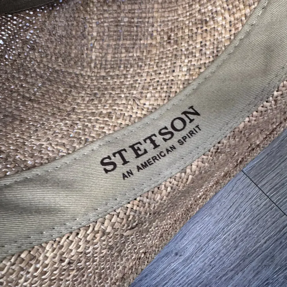 STETSON Tacon Seagrass Traveller Hat Men’s XL Preppy Summer Beachy